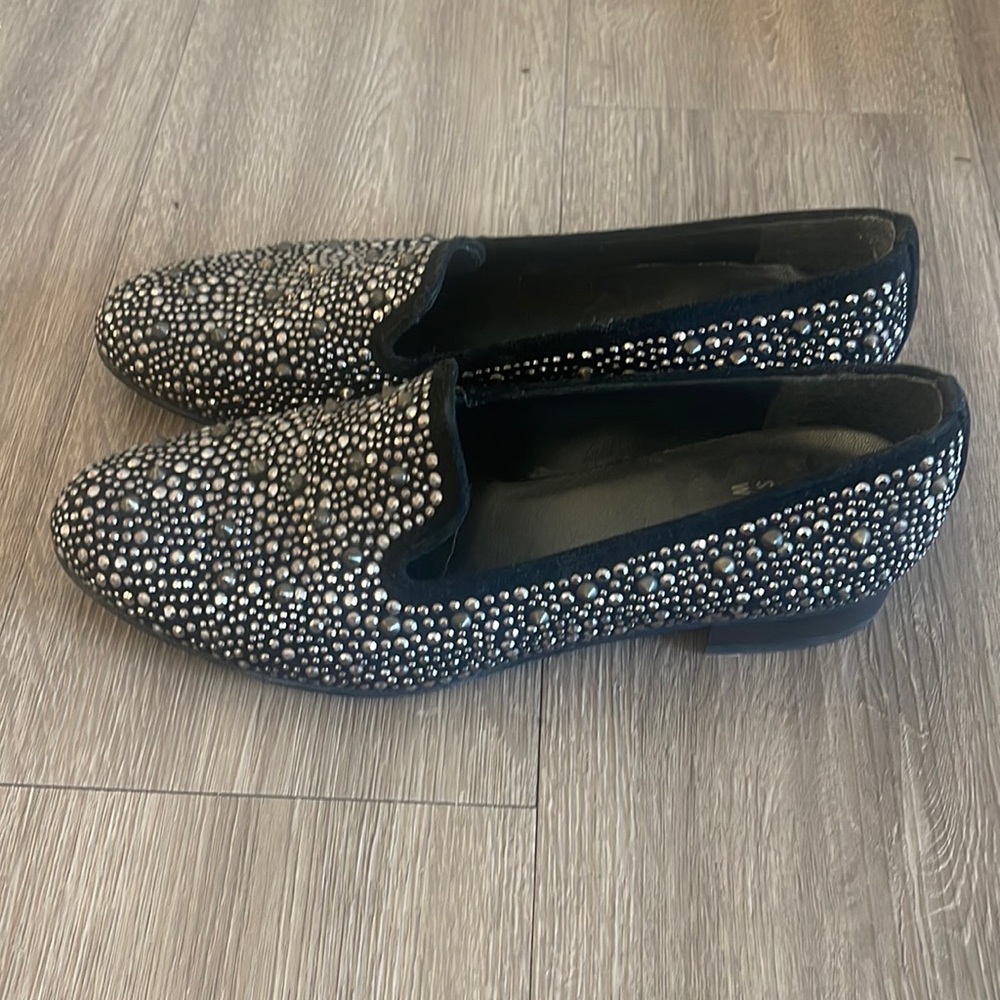 Like-New Stuart Weitzman Jeweled Loafers